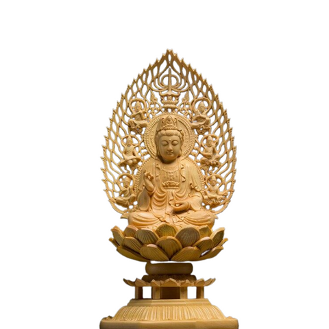Statue Bouddha En Bois