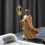 Ceramic Ksitigarbha King Bodhisattva Buddha Figure Statue Porcelain Art Sculpture High-end Home Office Fortune Feng Shui Statue