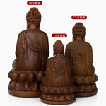 Shigaraki Buddha statue imitation wood carving, Buddhism worship, Amitabha, used to consecrate