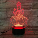 Bouddha 7 couleurs changeantes lampe de nuit 3D