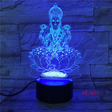 Bouddha 7 couleurs changeantes lampe de nuit 3D