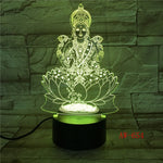 Bouddha 7 couleurs changeantes lampe de nuit 3D