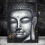 Tableau Bouddha <br> Noir et Blanc
