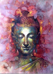 Tableau Bouddha <br> Coloré