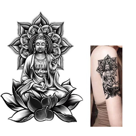 Tatouage Bouddha Assis